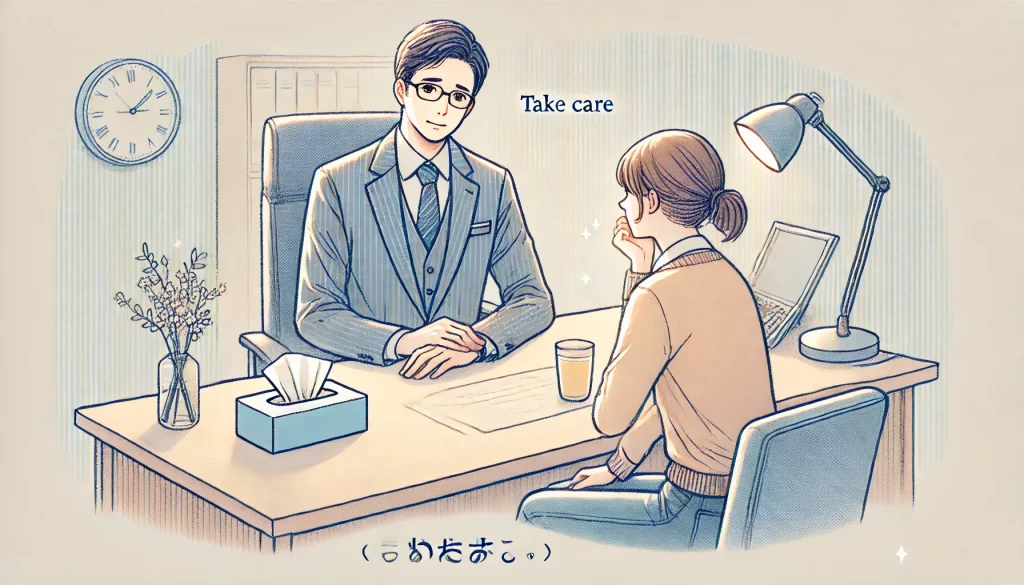 ビジネスシーンでの「お大事に」返信